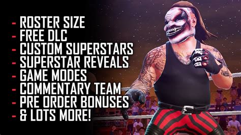 15 HUGE WWE 2K BATTLEGROUNDS DETAILS Roster Size FREE DLC Create