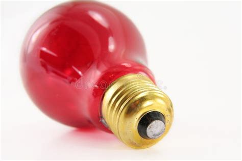 Red light bulb stock photo. Image of glass, illuminate - 643572