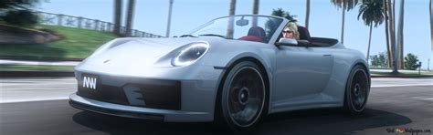 GTA 6 palm trees and sports cars 4K wallpaper download