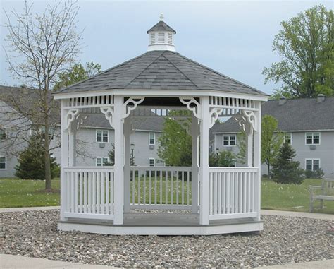 Majestic Octagon Vinyl Garden Gazebo Country Lane Amish Built