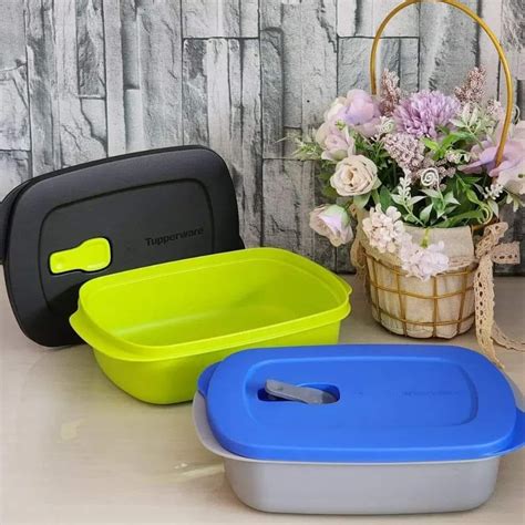 5 Colour Tupperware Microwaveable Crystalwave Divided Lunch Box 1L Or