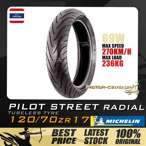 Tayar Motorsikal Michelin Pilot Street Radial Tubeless Tyre