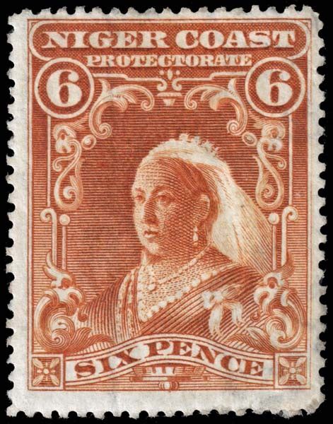 Niger Coast Protectorate Scott 60 Mint Hinged Adhesion On Back