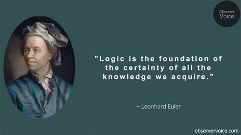 Leonhard Euler Quotes Observer Voice