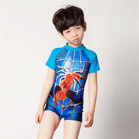 One Piece Spiderman Kids Bathing Suit Baby Swimwear Boy Swimsuit Boy