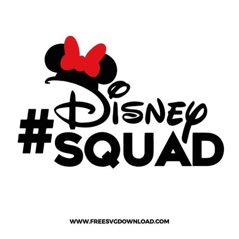 Disney Squad Minnie Mouse Svg And Png Free Download Disney Designs