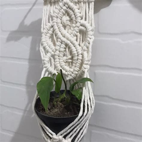 Plant Hanger Suporte para Vasos em Macramê Elo7