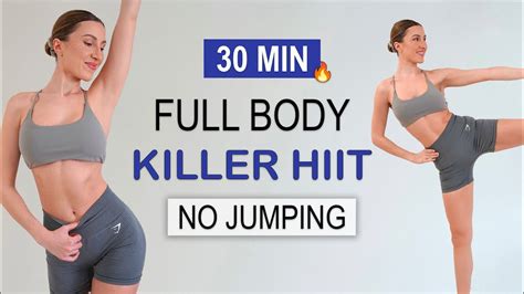 30 Min Full Body Killer Hiit Apartment Small Space Friendly Intense Fat Burn No Repeat