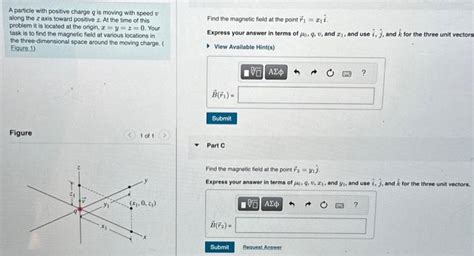 Solved A Particle With Positive Charge Q Is Moving With Chegg