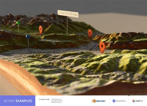 3d Map Examples Create Custom 3d Maps Online 3d Landscape Map Map