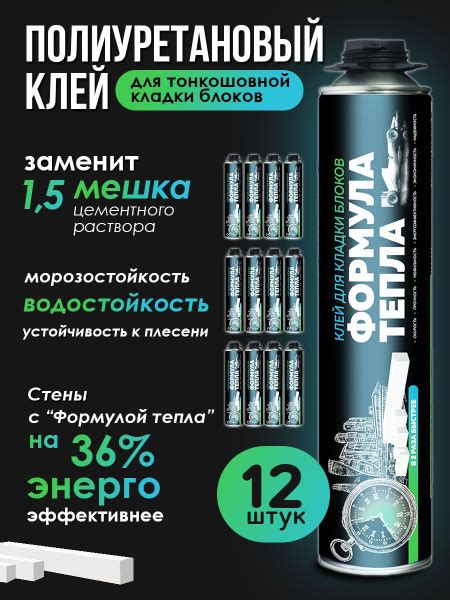 Клей-пена для газобетона Bonolit Формула Тепла Всесезонная купить по ...
