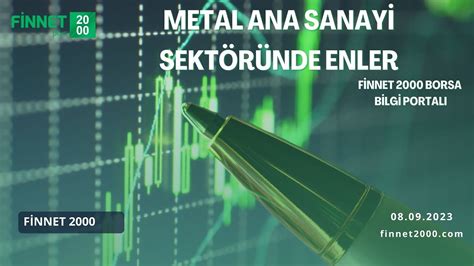 METAL ANA SANAYİ SEKTÖRÜNDE ENLER PİYASA ÇARPANLARI VE HİSSE ORAN