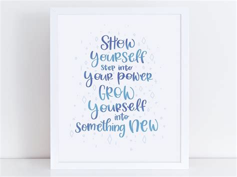 Show Yourself Frozen 2 Print Show Yourself Lyrics Elsa | Etsy