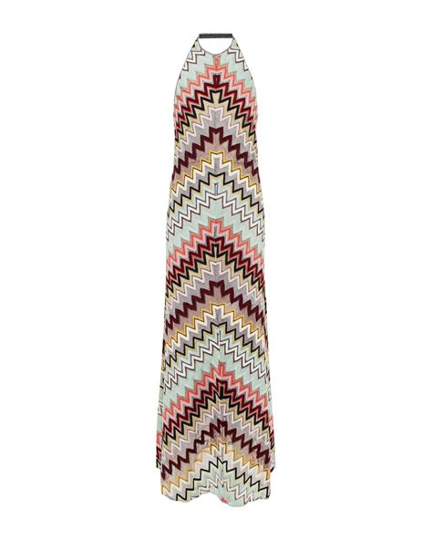 Missoni Zig Zag Halterneck Knit Maxi Dress Lyst