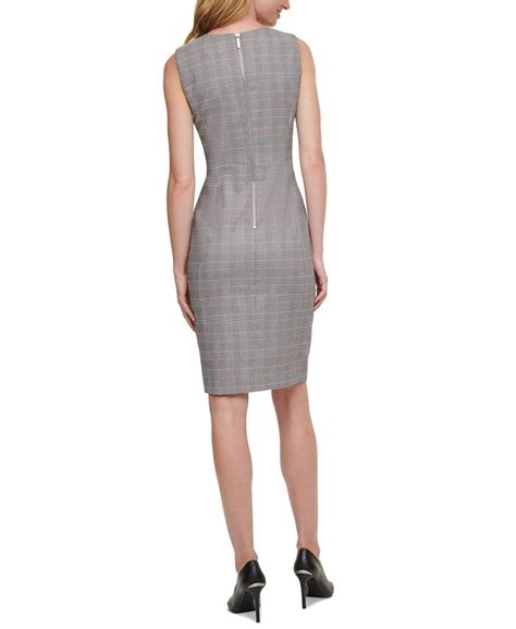 Calvin Klein Petite Plaid Sheath Dress And Reviews Dresses Petites