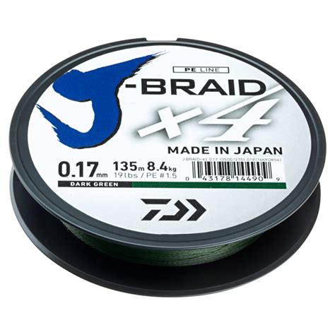 Daiwa Fishing Line J Braid X4 Dark Green At Low Prices Askari