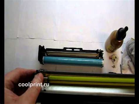 Заправка картриджа CB540A, CB541A, CB542A, CB543A инструкция - YouTube