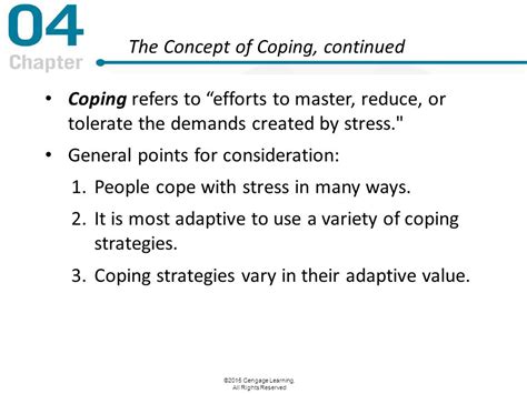 2015 Cengage Learning All Rights Reserved Chapter 4 Coping Processes