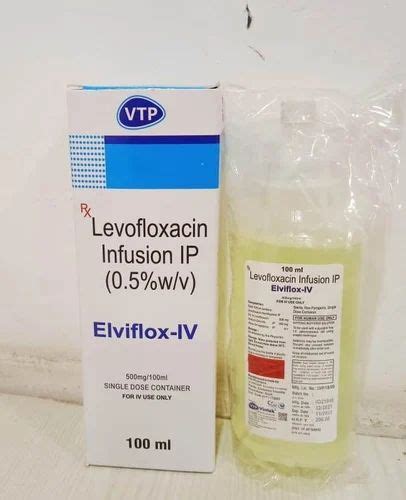 Elviflox Iv Levofloxacin Infusion 500 Mg 100 Ml Prescription At 200