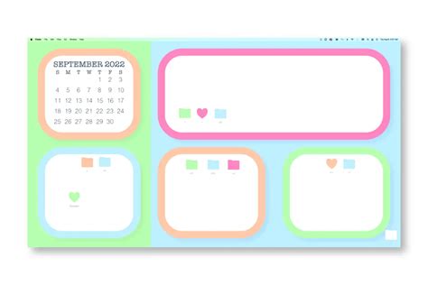 September Desktop Wallpaper Organizer With Matching Folder Icons Spec