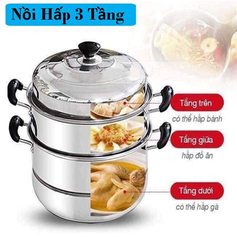 Mua NỒi HẤp Inox 3 TẦng Đa NĂng Đun ĐƯỢc BẾp ĐiỆn TỪ Giá Rẻ Nhất Teckivn