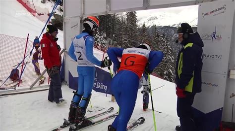 Giacomo Bertagnolli And Guide Fabrizio Casal Super Combined Slalom