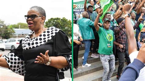 MK Party Supporters Boo Zandile Gumede Outside Durban High Court ...