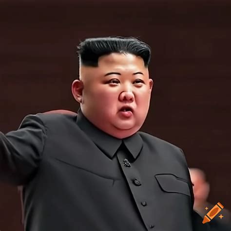 Kim Jong Un In A Serious Pose On Craiyon