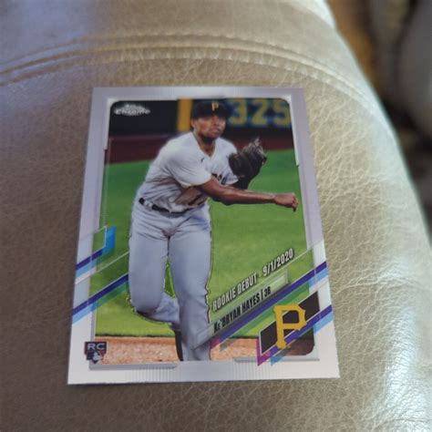 2021 Topps Chrome Update Kebryan Hayes Rookie Debut Card Usc63 Pirates