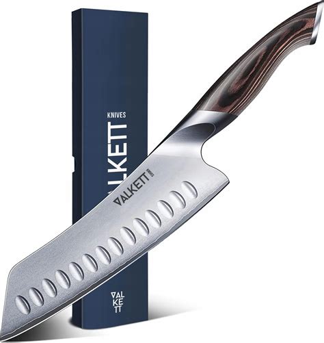 Nóż szefa kuchni Santoku japońska stal AUS 10 z eleganckim pudełkiem