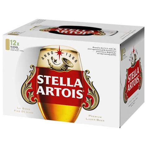 Stella Artois Belgian Ale Beer 12pk 12 Fl Oz Cans 12 Ct 12 Fl Oz Shipt