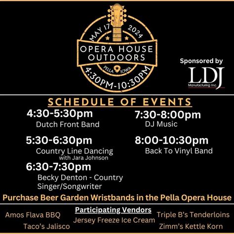 Opera House Outdoors May 17 2024 Visit Pella Iowa