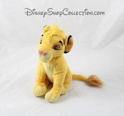 Peluche Lion Simba Disneyland Paris Le Roi Lion Jeune Lion Disney Assis