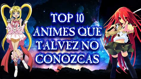 TOP 10 ANIMES QUE TALVEZ NO CONOZCAS RECOMENDACION Y FAVORITOS YouTube