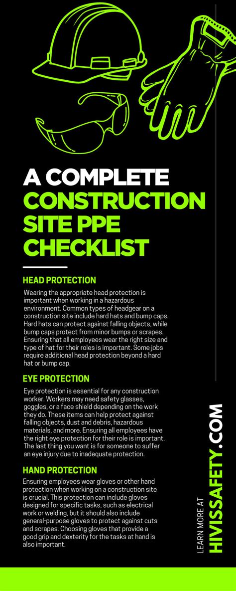 A Complete Construction Site PPE Checklist