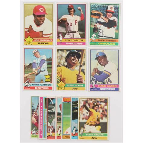 Lot Of 13 1976 Topps Baseball Cards With 355 Steve Carlton 500