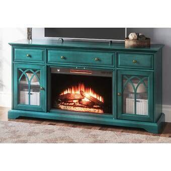 Orren Ellis Delaine Tv Stand For Tvs Up To With Electric Fireplace