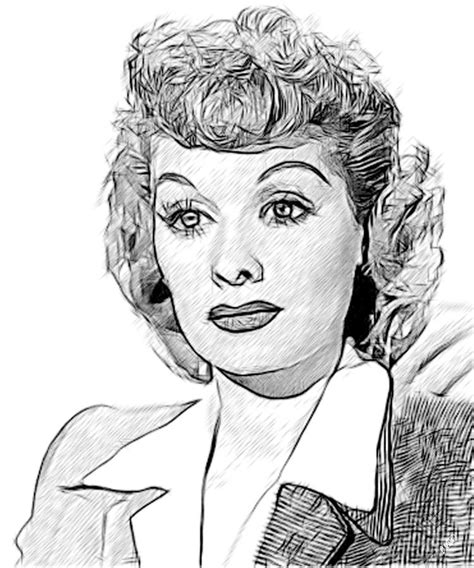 I Love Lucy Coloring Pages