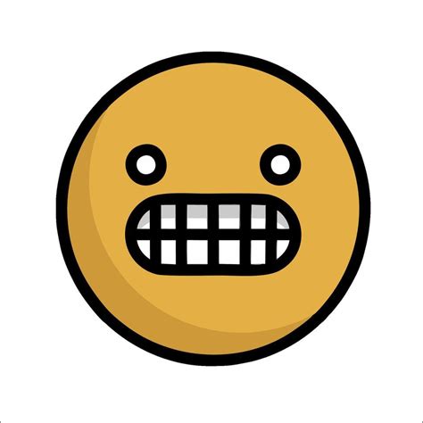 cartoon smiley face  teeth   mouth  vector art