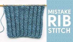 Mistake Rib Stitch For Beginners Sheep And Stitch