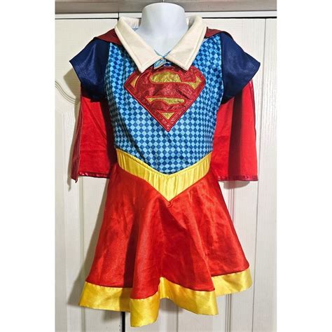 Rubies Dc Superhero Girls Supergirl Costume Sm Superman Halloween Dress Cosplay