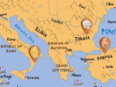 Antique Hellenistic Map By David Djukic On Dribbble