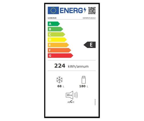 Gorenje GDNRK5182A2 vgradni hladilnik, kombinirani