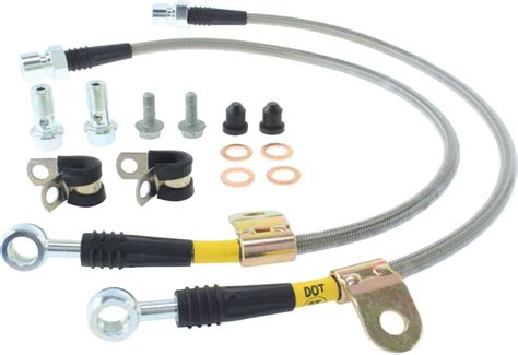 Stoptech Charger Stainless Steel Braided Brake Line Kit Front 950