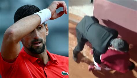 Incidente En El Masters 1 000 De Roma Novak Djokovic Recibe Un