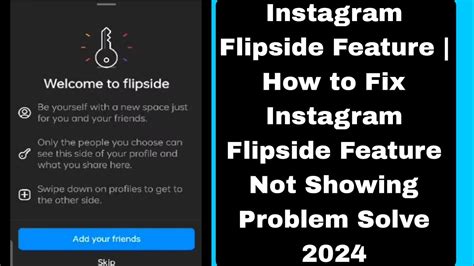 Instagram Flipside Feature How To Fix Instagram Flipside Feature Not