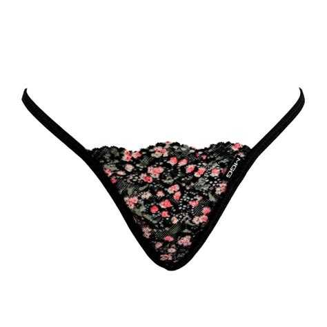 Rose Bud Lace G String Lingerie Micro Gigi
