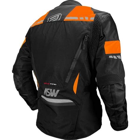 JAQUETA CORDURA ASW PANGEA Preta E Laranja JR Speed Racing