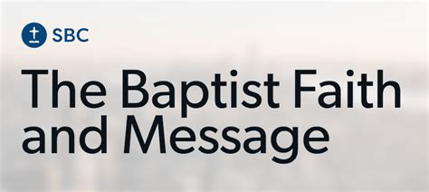 Baptist Faith Message First Baptist Machesney Park