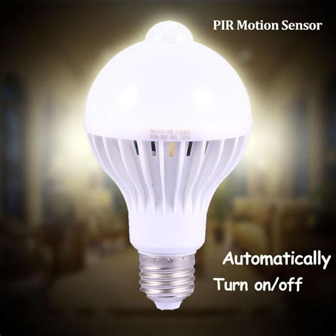 LED E27 Motion Sensor Bulb Light 3W 5W 7W 9W 110V Smart PIR Infrared